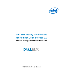 Dell EMC Ready Architecture for Red Hat Ceph Storage 3.2 Object Storage Architecture Guide