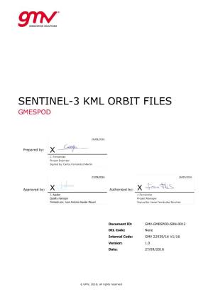 Sentinel-3 Kml Orbit Files Gmespod