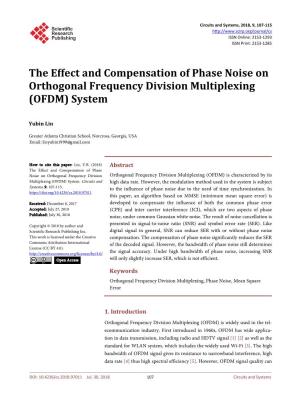 The Effect and Compensation of Phase Noise on Orthogonal Frequency Division Multiplexing (OFDM) System