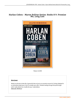 Harlan Coben - Myron Bolitar Series: Books 8 9: Promise Me, Long