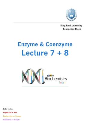 Enzyme & Coenzyme
