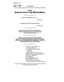 Amicus Brief of the National Fraternal Order of Police