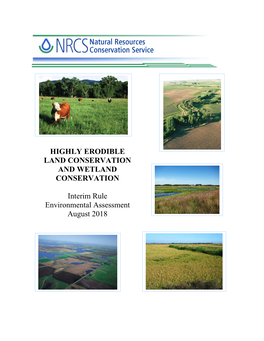 Highly Erodible Land Conservation and Wetland Conservation