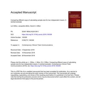 Accepted Manuscript