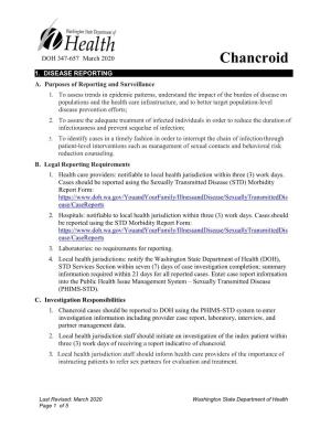 Chancroid Reporting Guidelines