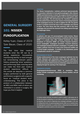 General Surgery 101: Nissen Fundoplication