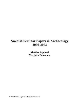 Swedish Seminar Papers-00-03(Pdf)