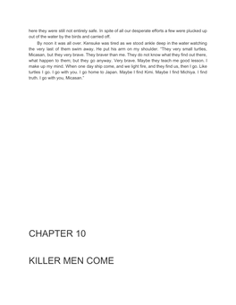 Chapter 10 Killer Men Come