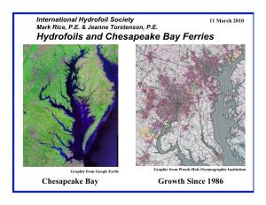 Hydrofoils and Chesapeake Bay Ferries