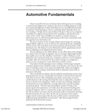 Automotive Fundamentals 1