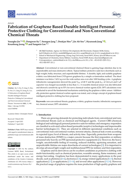 Fabrication of Graphene Based Durable Intelligent Personal Protective Clothing for Conventional and Non-Conventional Chemical Threats