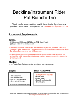 PB Trio Tech Rider
