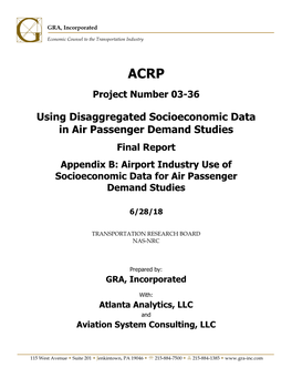 Using Disaggregated Socioeconomic Data in Air Passenger Demand