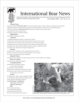International Bear News
