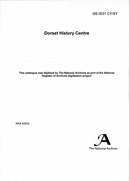 Dorset History Centre