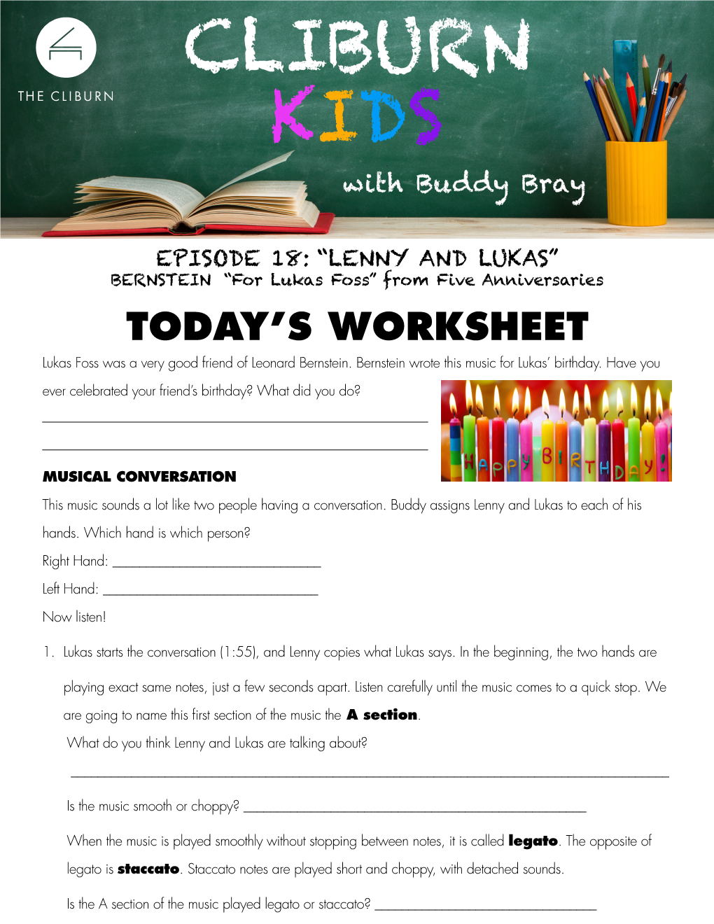 Today's Worksheet