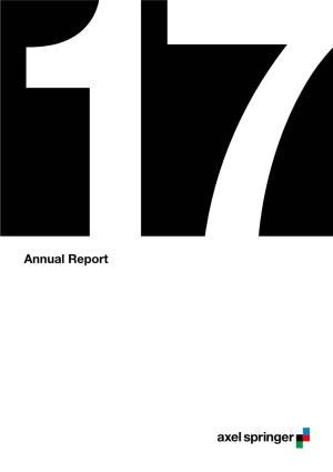 Axel Springer Annual Report 2017