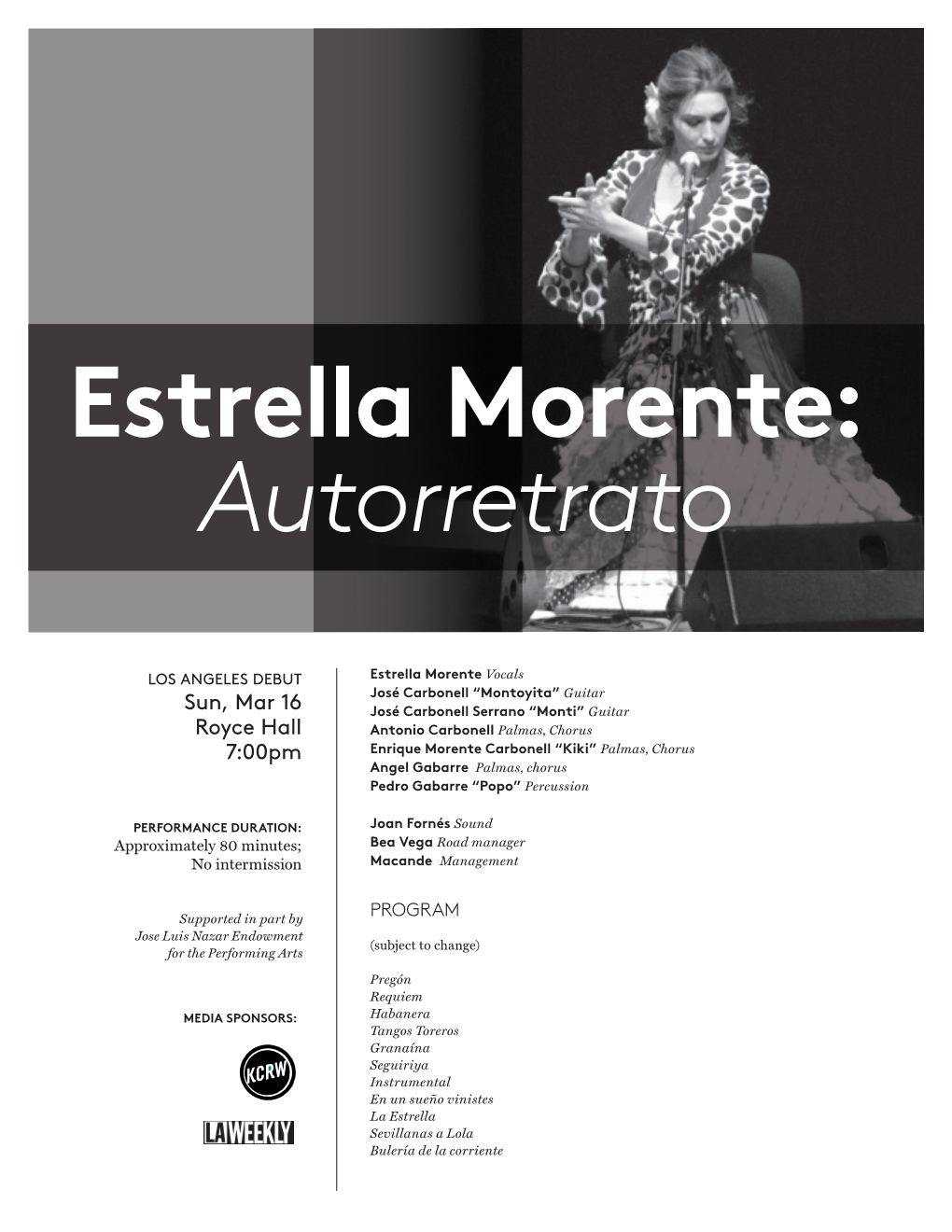 Estrella Morente: Autorretrato