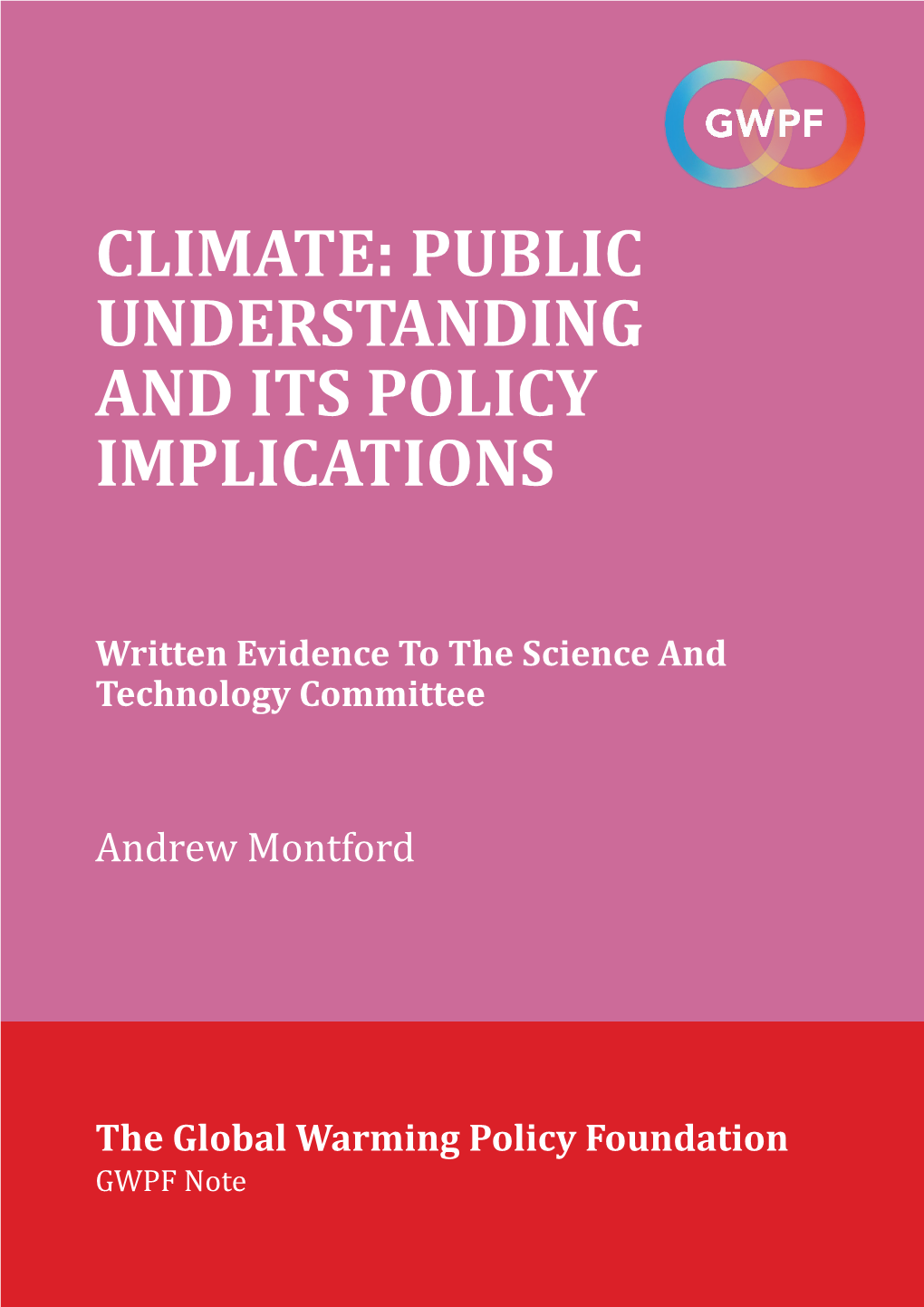 Climate: Public Understanding and Its Policy Implications