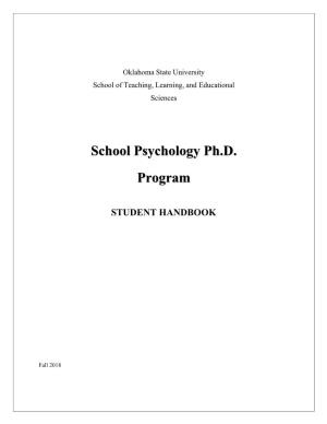School Psychology Ph.D. Program
