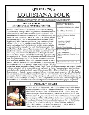 Louisiana Folk [Spring 2014]