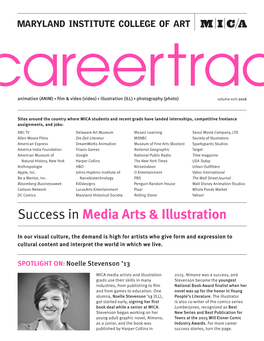 Success in Media Arts & Illustration