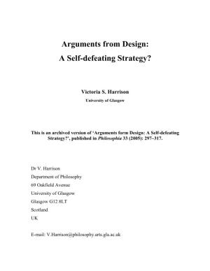 Arguments from Design