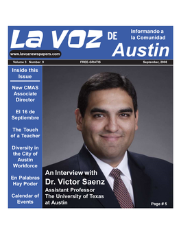 La Voz De Austin September, 2008