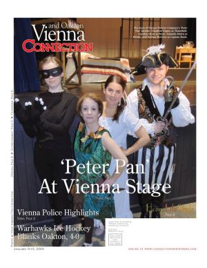 Vienna Theatre Company’S ‘Peter Pan’ Include: Elisabeth Dupuy As Tinkerbell; Carolyn Heier As Peter; Amanda Marra As Wendy; and Nathan Mcgraw As Captain Hook
