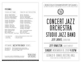 Concert Jazz Orchestra