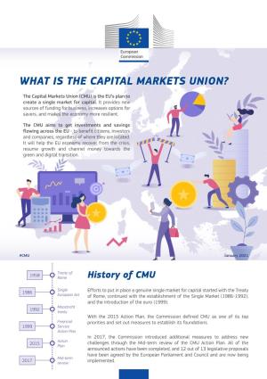 What Is the Capital Markets Union?