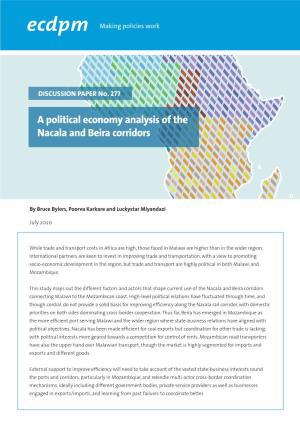 A Political Economy Analysis of the Nacala and Beira Corridors