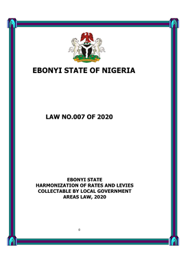 Ebonyi State of Nigeria