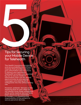 5Tips for Securing Your Mobile Device for Telehealth