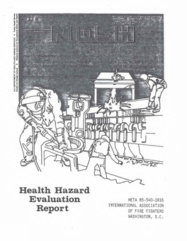 Health Hazard Evaluation Report 1985-0540-1816