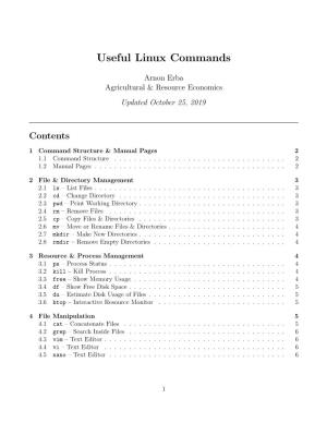 Useful Linux Commands