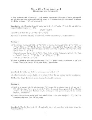 Math 431 - Real Analysis I Homework Due October 31