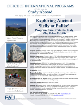 Exploring Ancient Sicily at Palike'