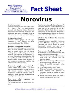 Fact Sheet Norovirus