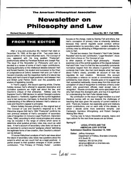 Nelnsletter on Philosophy and Laln