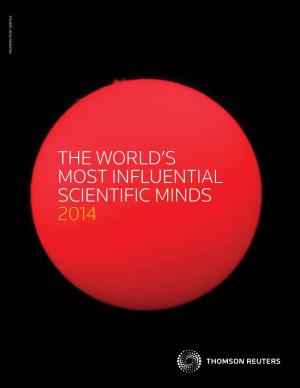 THE WORLD's Most Influential Scientific Minds 2014