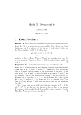 Math 731 Homework 9