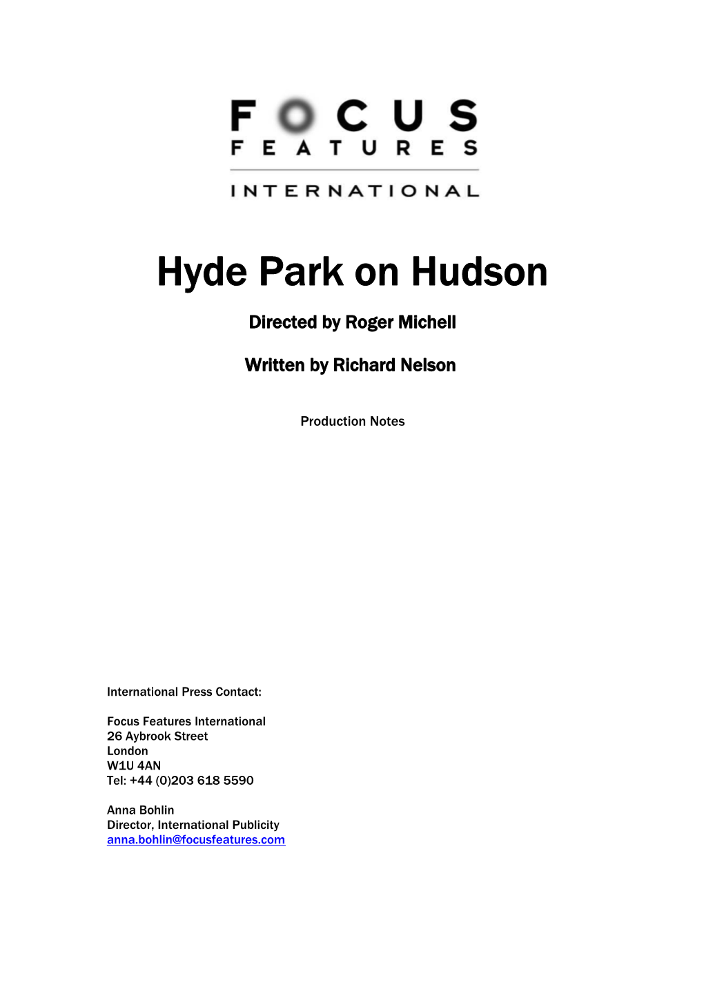 Hyde Park on Hudson