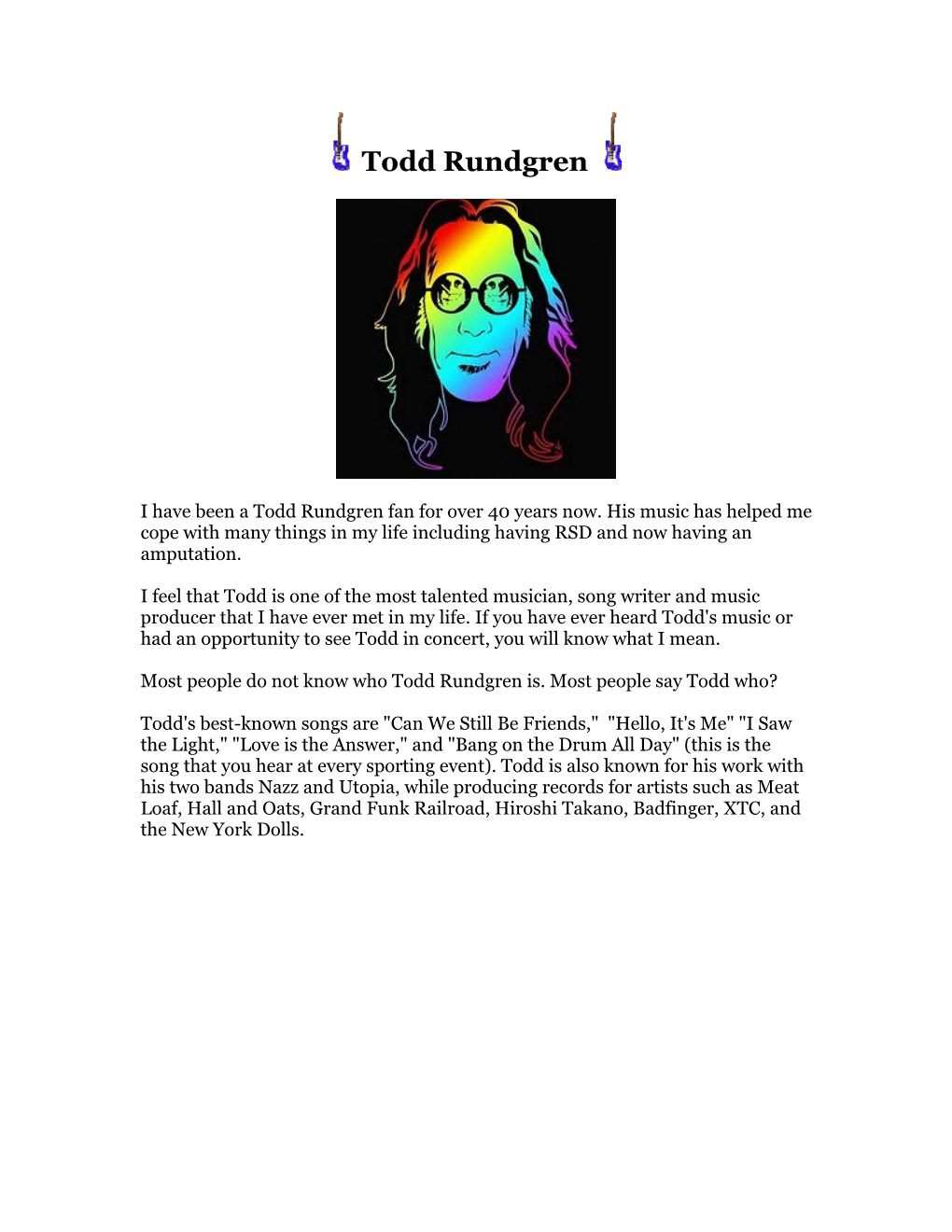 Todd Rundgren Information