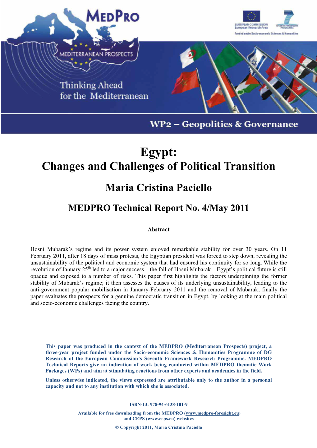 Egypt: Changes and Challenges of Political Transition