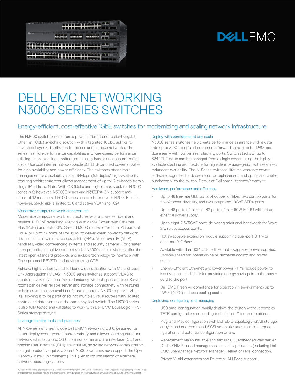 Dell Emc Networking N3000 Series Switches