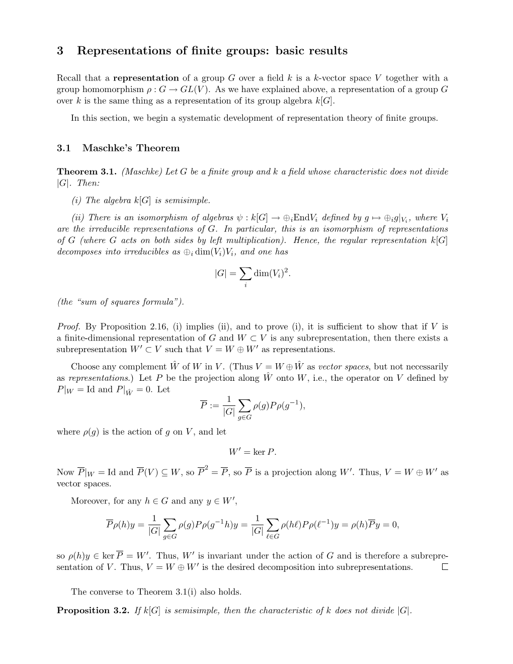 3 Representations of Finite Groups: Basic Results