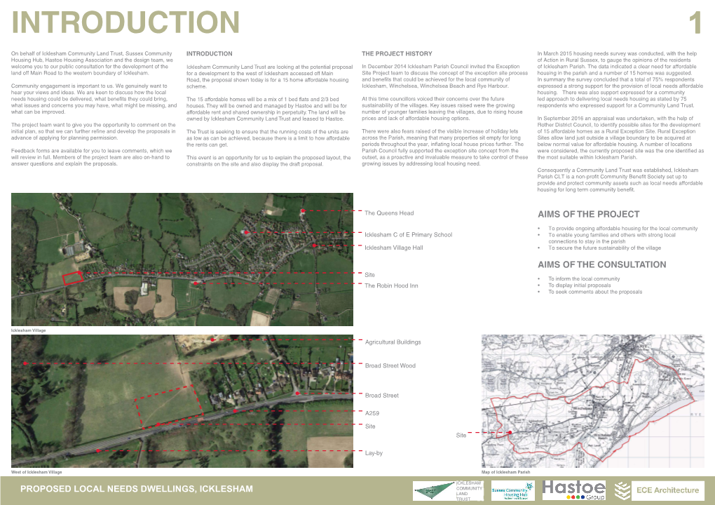 Proposed Local Needs Dwellings, Icklesham Land Trust Site Opportunities & Constraints 2