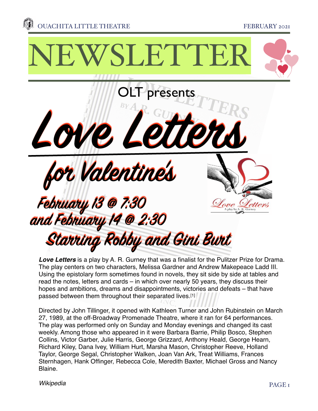 Feb 2021 Newsletter