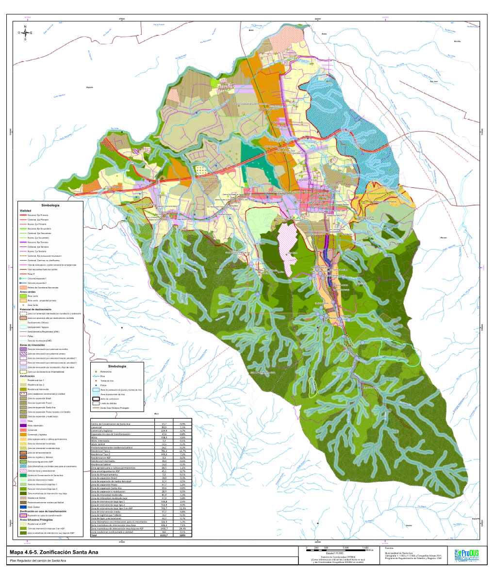 Mapa 4.6-5. Zonificación Santa